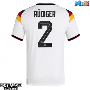 Německo Antonio Rudiger #2 Domácí Dres MS 2026 Krátký Rukáv